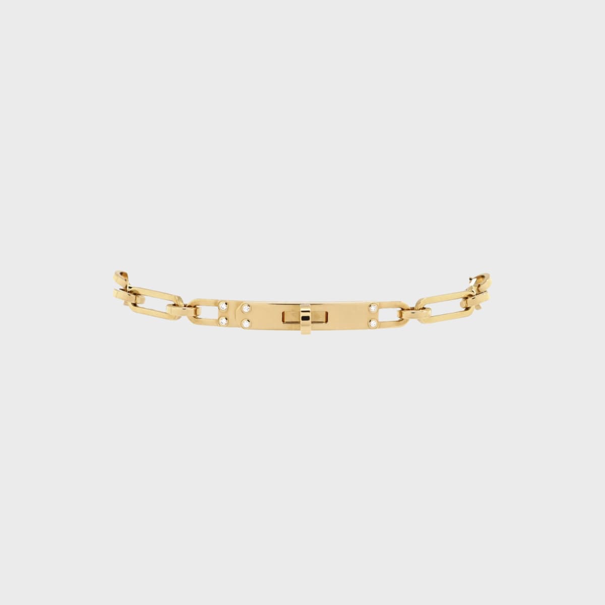 Hermes Kelly Chaine Gold Diamonds