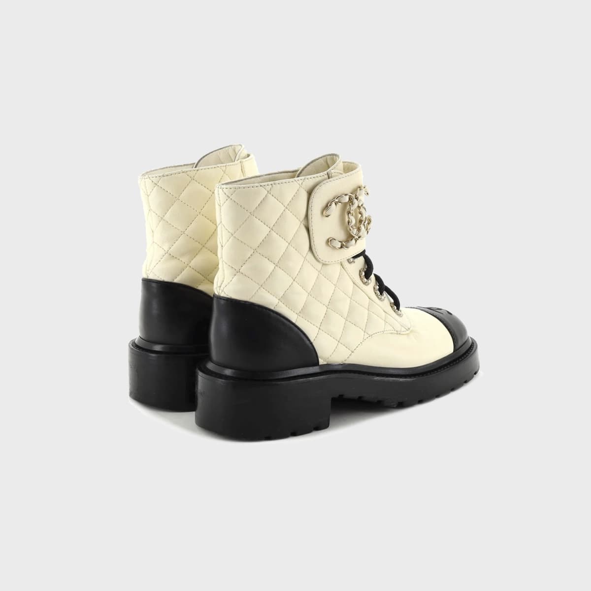 Chanel Chain CC Cap Toe Lace