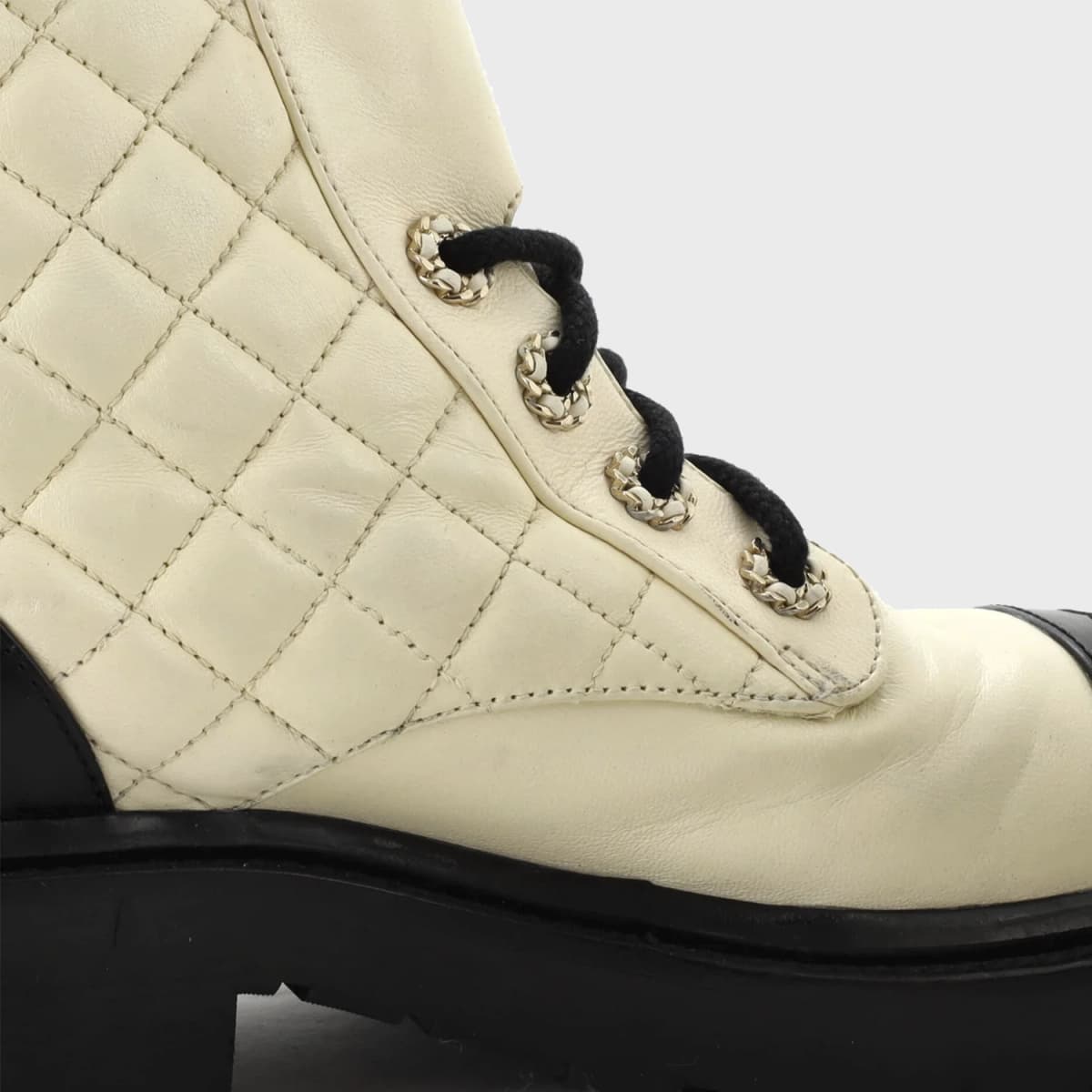 Chanel Chain CC Cap Toe Lace