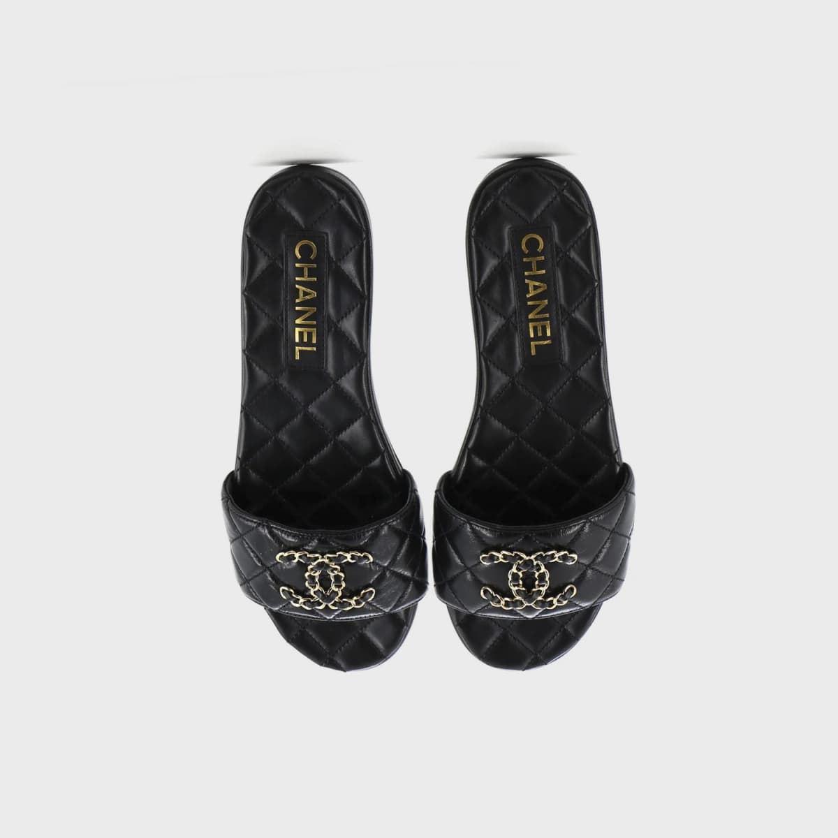 Chanel CC Slide Sandals