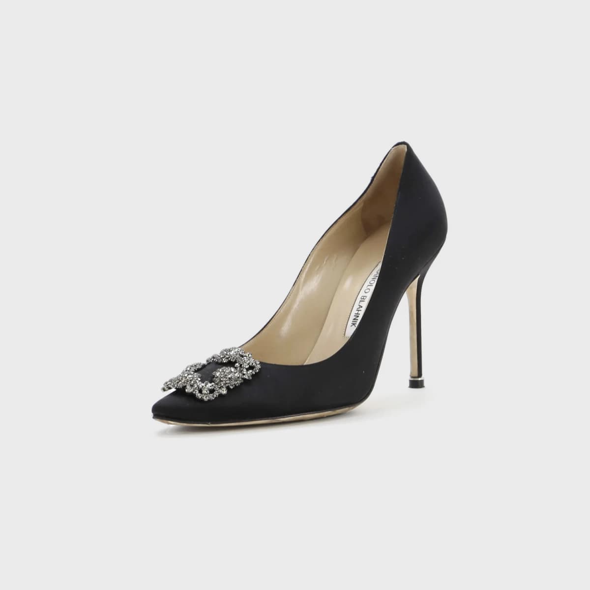 Manolo Blahnik Hangisi Satin 105