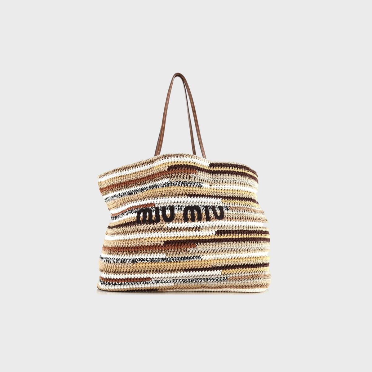 Miu Miu Logo Tote Crochet