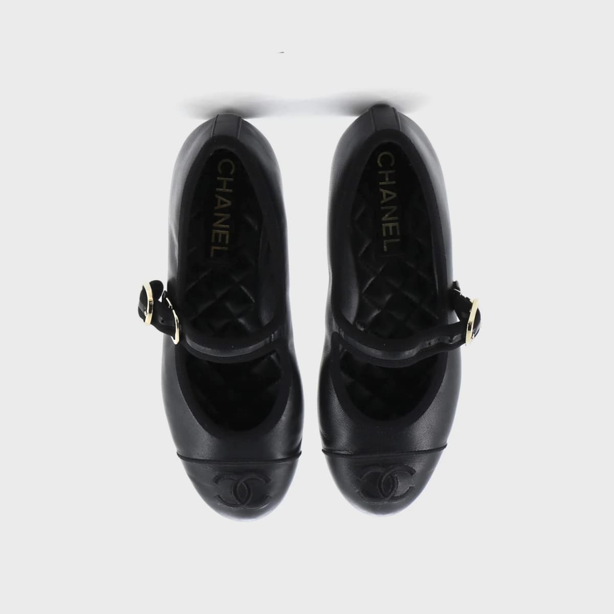 Chanel CC Mary Jane Flats