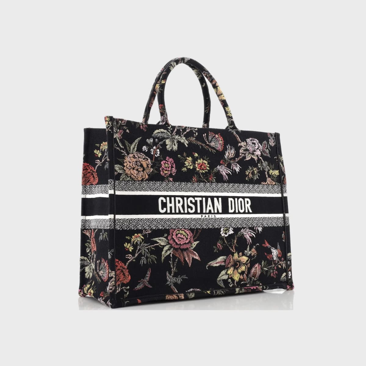 Christian Dior Book Tote Embroidered