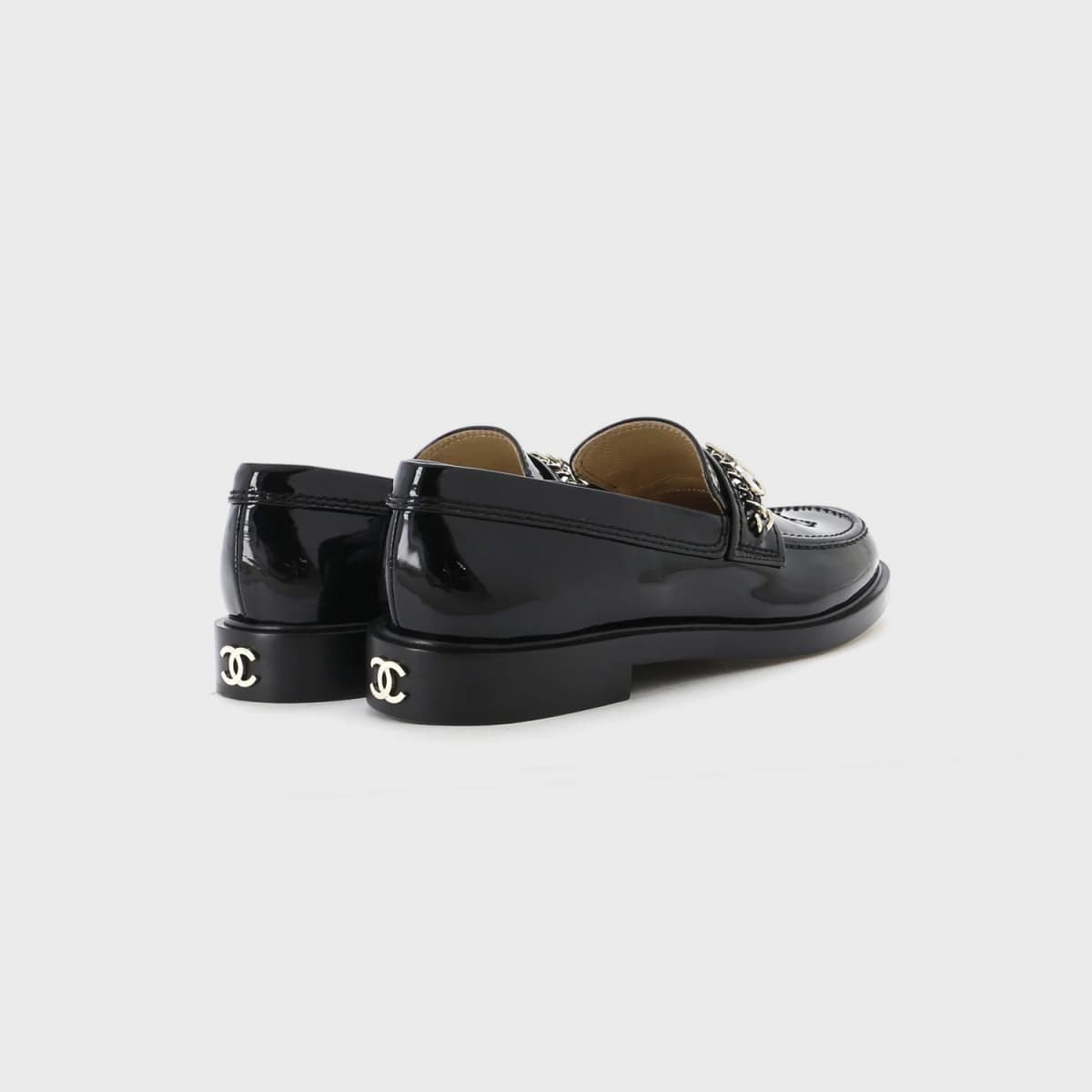 Chanel Logo Loafers