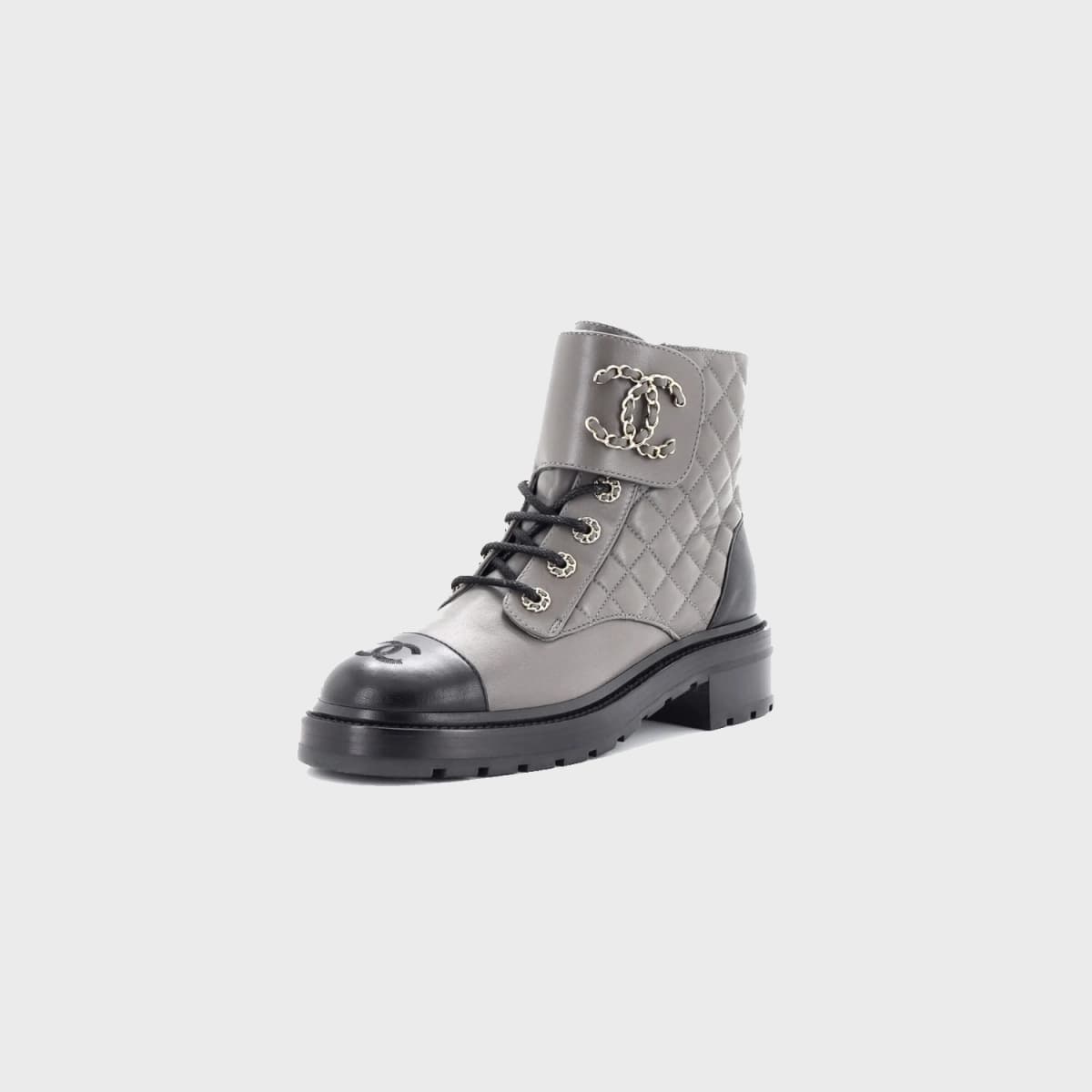 Chanel Chain CC Cap Toe Lace