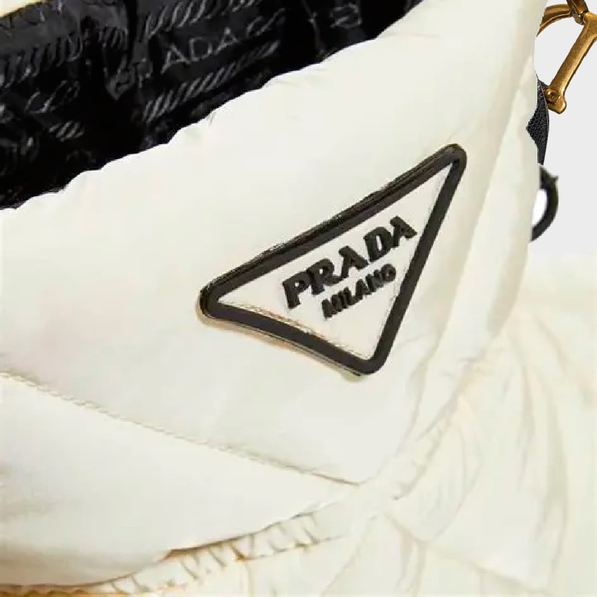 Prada Blow Quilted Nylon Snow