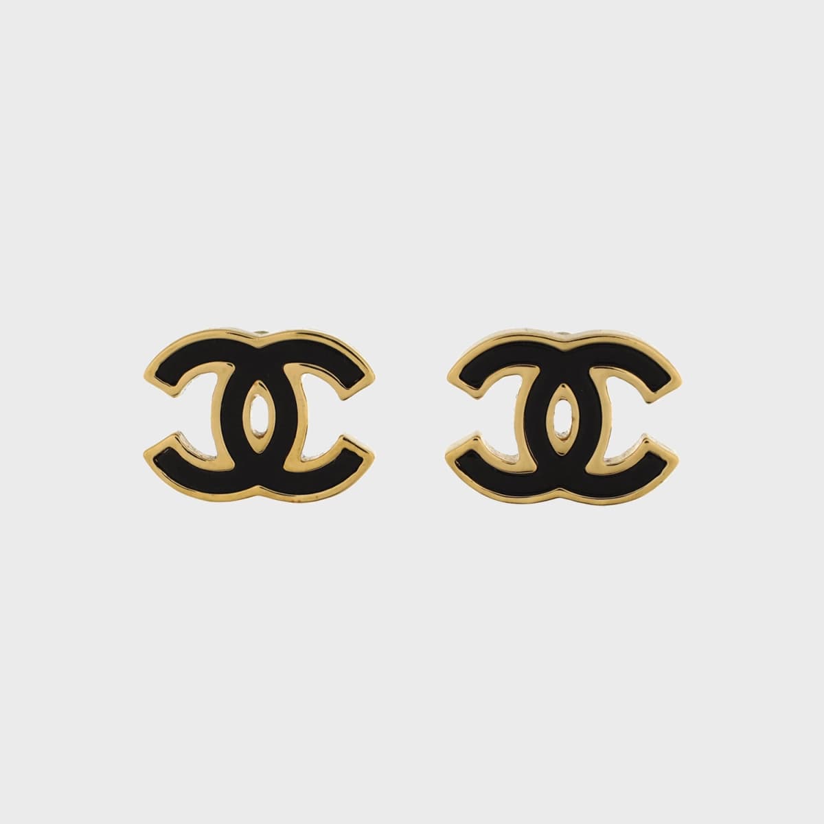 Chanel CC Stud Earrings