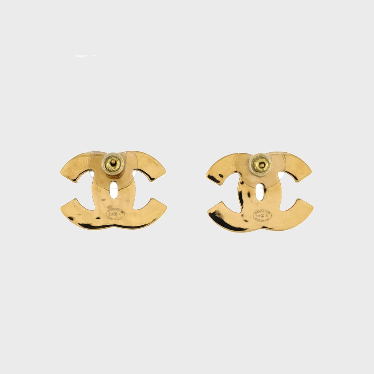Chanel CC Stud Earrings