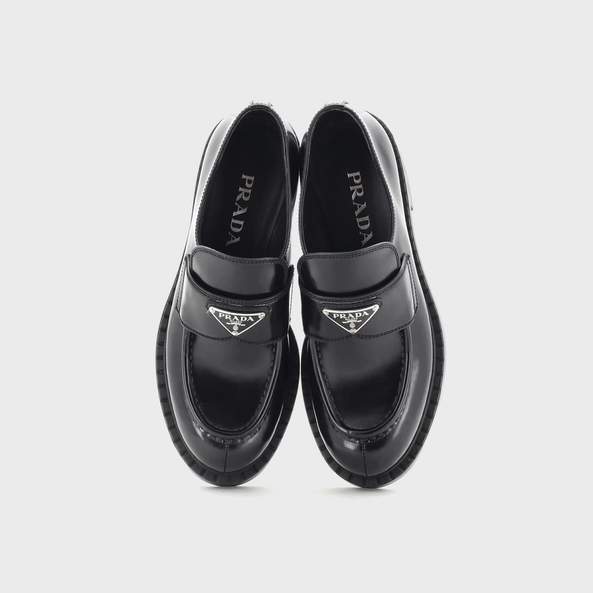 Prada Triangle Loafers
